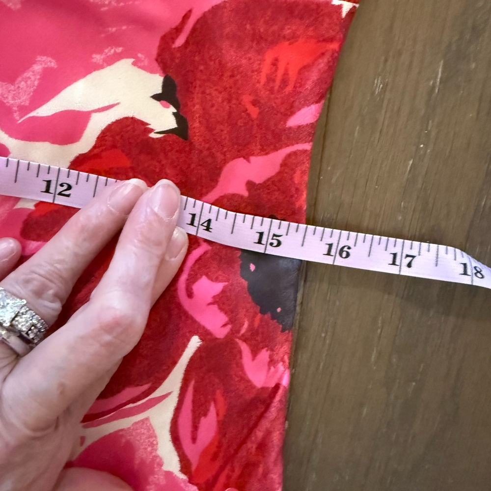Lulu's Pink & Red Floral Slip Maxi side zipper Dress - Picture 7 of 12